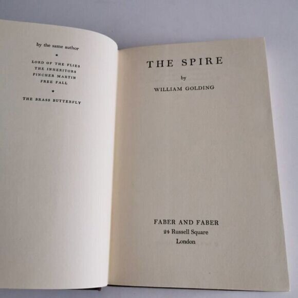 1964 The Spire by William Golding, British Novel Historical Fiction Vintage - Picture 5 of 8